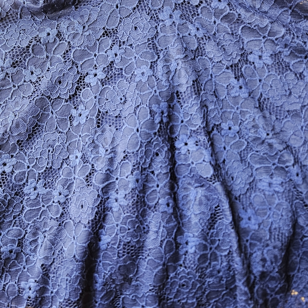 Trac Navy Lace Detail Dress XS - Picture 6 of 8